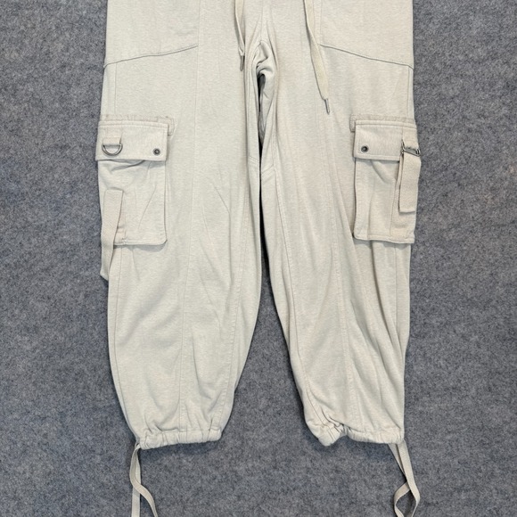 Free People Semi Charmed Cargo Jogger Pants Womens Small Military Relaxed High - Picture 3 of 14